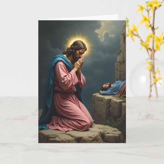 Sacred Prayer Scene Art Card カード (黄色い花)
