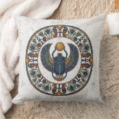 Sacred Scarab of Khepri: Symbol of Rebirth クッション (ブランケット)