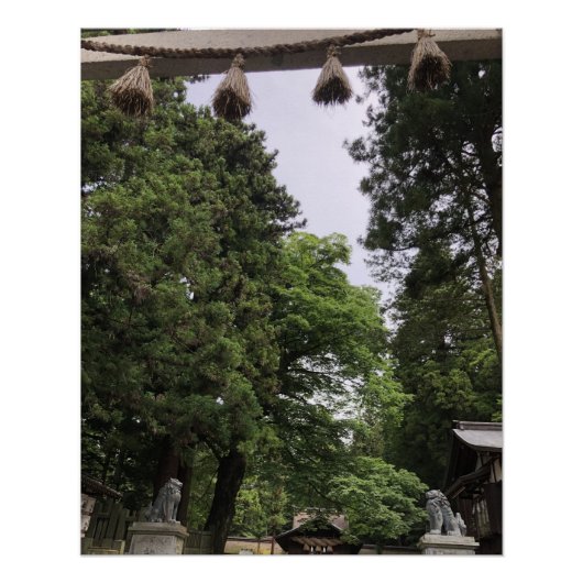 Sacred Shrine Entrance in Japan ポスター (正面)