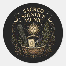 Sacred Solstice Picnic Litha  ラウンドシール