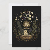 Sacred Solstice Picnic Litha Postcard 招待状 (正面)