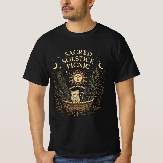 Sacred Solstice Picnic Litha Tシャツ (正面)