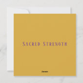 Sacred Strength Goddess Encouragement Card シーズンカード (裏面)