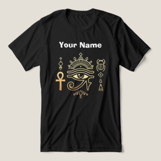 Sacred Symbols of Egypt Ankh Eye of Horus T-Shirt トライブレンドＴシャツ