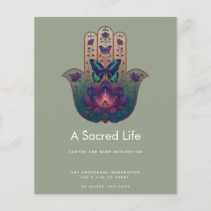 Sacred Transformation   ハムサハンドデザイン チラシ
