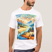 Sacred Valley Symbolic Expression Design Tシャツ (正面)
