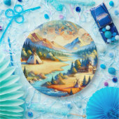 Sacred Valley Symbolic Seasonal Artwork ペーパープレート (パーティー)