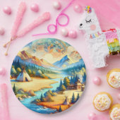 Sacred Valley Symbolic Seasonal Artwork ペーパープレート (パーティー)