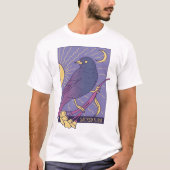 Sacred Whimsical Bird with Crescent Moon Tシャツ (正面)