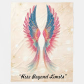 "Sacred Winged Symbol" フリースブランケット (正面)