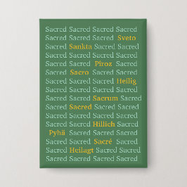 Sacred Words Button 缶バッジ