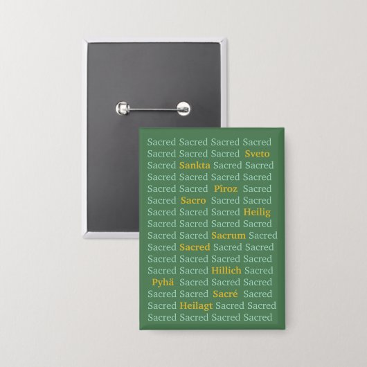 Sacred Words Button 缶バッジ (正面/裏面)