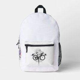 Sacs à Dos Tour de France | Style Cyclisme & Voyag プリントバックパック