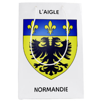 Sacs cadeaux en papier du blason de L'Aigle ミディアムペーパーバッグ