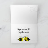 Sad 恋しく思 Bee Card「s you」 カード (内部)