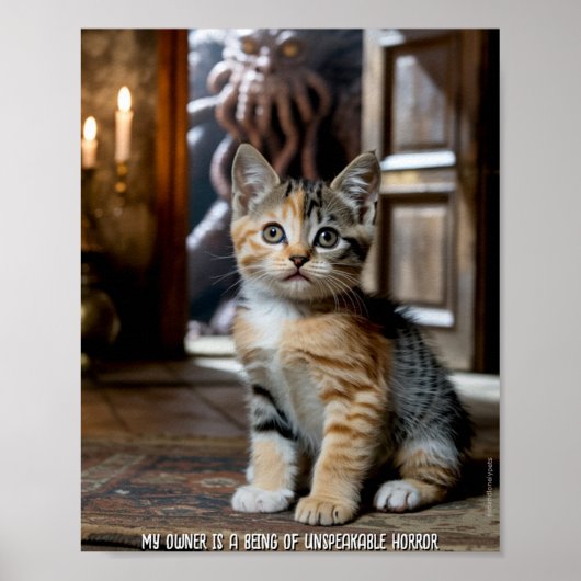 Sad and Lonely Pets Poster Print: My Owner ポスター (正面)