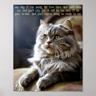 Sad and Lonely Pets Poster Print: One Day ポスター