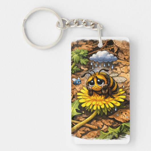 Sad bee キーホルダー (正面)