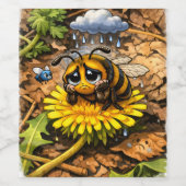 Sad Bee ワインラベル (シングルラベル)