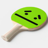 Sad Blank Face Green Ping Pong Paddle 卓球ラケット (正面アングル)