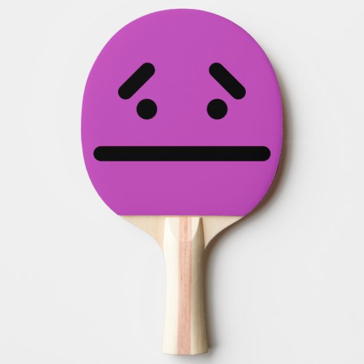 Sad Blank Face Purple 卓球ラケット (正面)