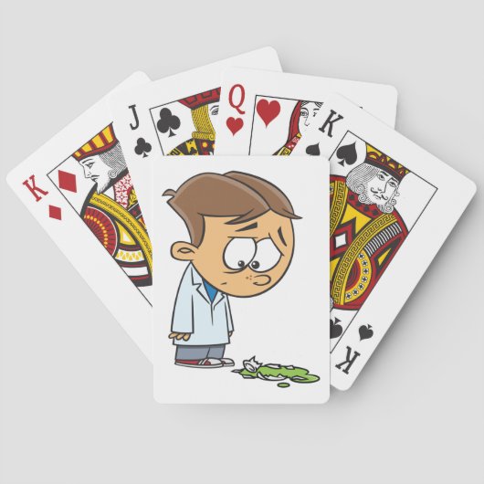 Sad Boy Scientist with Broken Experiment トランプ (裏面)