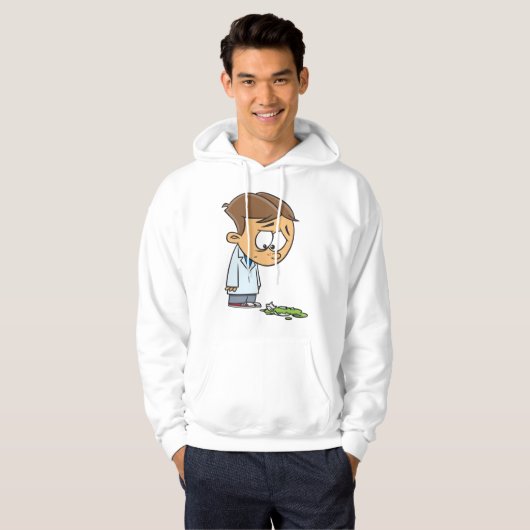 Sad Boy Scientist with Broken Experiment パーカ (正面フル)