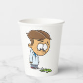 Sad Boy Scientist with Broken Experiment 紙コップ (正面)