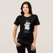 Sad Bunny “It’s Fine” – かわいい泣くウサギの面白いデザインM トライブレンドＴシャツ (正面全面)