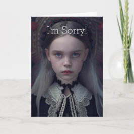 SAD FACE SORRY CARD FOR ANYONE サンキューカード