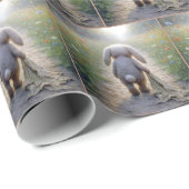 Sad Floppy-eared Rabbit With a Blanket ラッピングペーパー (ロールコーナー)