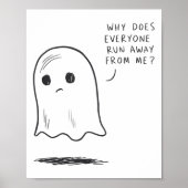 Sad Ghost why Does Everyone Run Away From Me' Funn ポスター (正面)