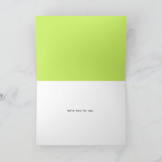 Sad Girl Support from Us カード (内部)