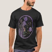 Sad Goddess Purple Roses artwork Tシャツ (正面)
