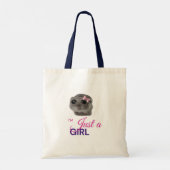 sad hamster just a girl tote bag トートバッグ (裏面)