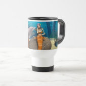 Sad Mermaid and Dolphin トラベルマグ (正面右)