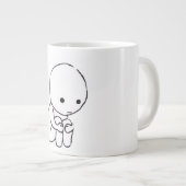 Sad Mood Aesthetic Coffee Mug ジャンボコーヒーマグカップ (正面右)