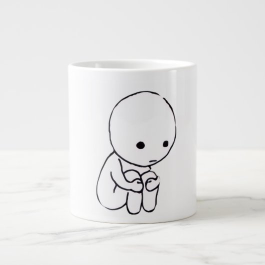 Sad Mood Aesthetic Coffee Mug ジャンボコーヒーマグカップ (正面)