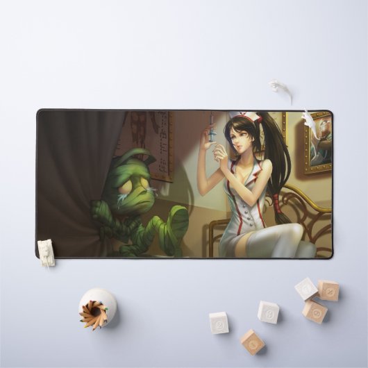 Sad Mummy Gaming Deskmat | カスタマイズ可能なデスクマット デスクマット (キッズテーブル)