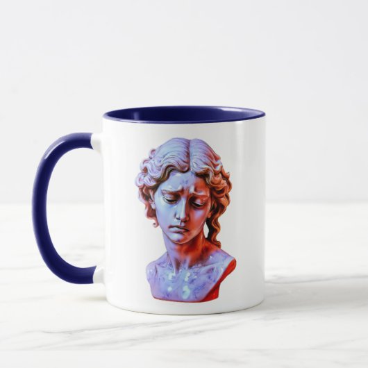 Sad Neon Marble Bust マグカップ (左)
