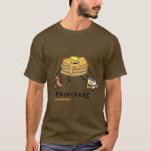 Sad Paincakes - Funny Breakfast Food Pun & Kawaii  Tシャツ (正面)