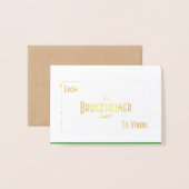 Sad Santa Bruses応援（家族版） 箔カード (封筒付き正面)