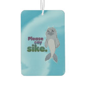Sad Seal - Please Say Sike カーエアーフレッシュナー (裏面)