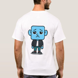 Sad Smilo Tシャツ - エモーショナルデザイン