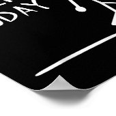 Sad Stick Man No Skiing Today Fathers Day  ポスター (角)