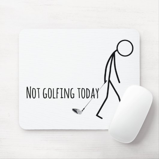 Sad Stickman for Golfer マウスパッド (マウス)