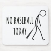 Sad Stickman with Baseball Bat マウスパッド (正面)