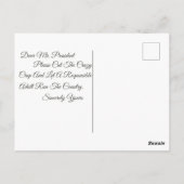 SAD TIMES FOR AMERICA - By - K. M. Kelly -  ポストカード (裏面)