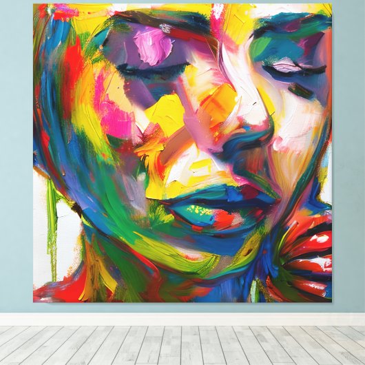 sad women キャンバスプリント (インサイチュ (ウッドフロア))