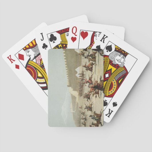 Sadar Abbat、アルメニアのクルドおよびTatar戦士 トランプ (裏面)